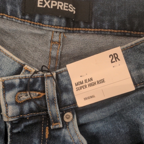 Mom Jeans Super High Rise Dark Wash - Picture 5 of 5